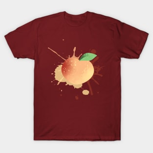 Peach Fruit Splatter T-Shirt